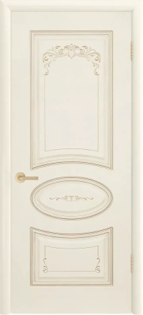 Межкомнатная дверь «Ария Грейс В4 ДГ» 2000 x 600 slonovayakostspatinoybeloezoloto