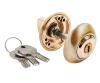 Завертка дверная MH-CYL SG с цилиндром, цвет матовое золото