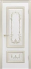 Межкомнатная дверь «Дуэт R В3 ДГ» 2000 x 600 belyyspatinoybeloezoloto