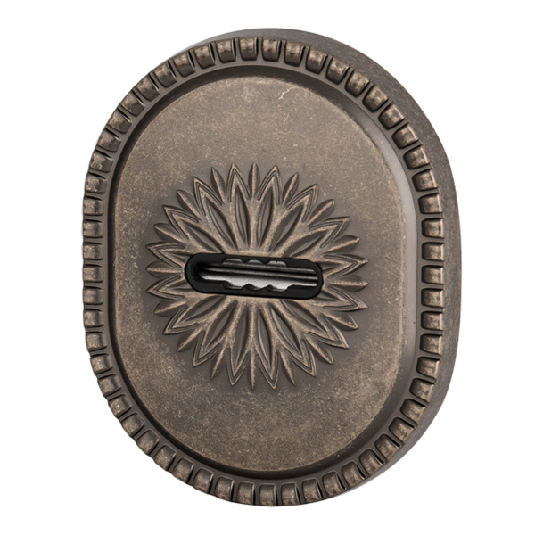 Накладка Armadillo (Армадилло) на сувальдный замок ESC.S-auto.CL/OV (PS-DEC CL) AS-9 античное серебро