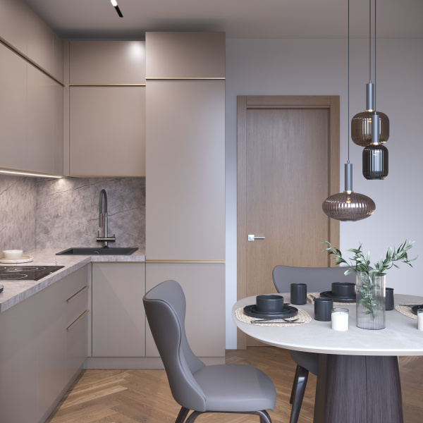 Готовый кухонный гарнитур БЕАТРИС капучинно