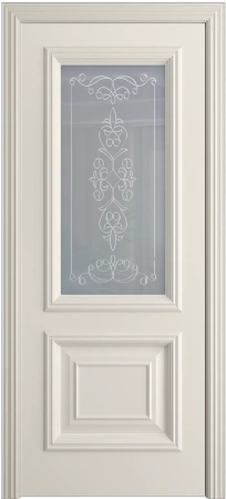 Межкомнатная дверь «Сорренто, ДO» 2000 x 900 Белоснежный
