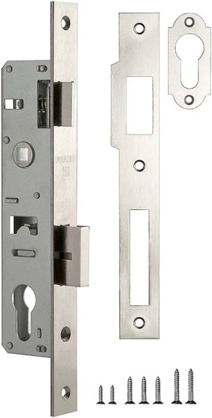 Корпус Fuaro (Фуаро) узкопрофильного замка с защелкой PROF153-25/85 (153-25/85) CP хром