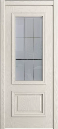 Межкомнатная дверь «Бристоль Премиум, ДО» 2000 x 800 Белоснежный