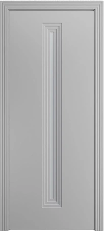 Межкомнатная дверь «Каролина-4 ДО» 2000 x 700 Светло серая