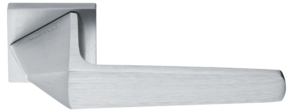 Ручка дверная SOUK MH-55-S6 SSC раздельная на квадратной розетке 6 мм, цвет суперматовый хром, ЦАМ Light