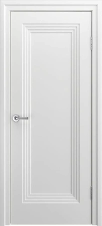 Межкомнатная дверь «Каролина-1 ДГ» 2000 x 600 Белоснежный