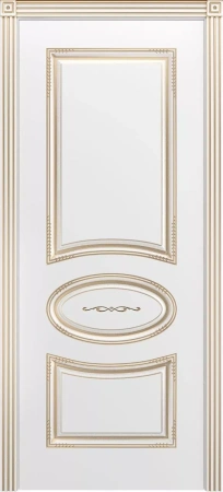 Межкомнатная дверь «Ария В2 ДГ» 2000 x 600 belyyspatinoyzoloto