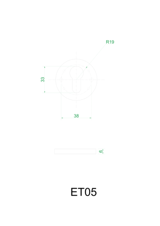 Накладки под цилиндр ET05GR (графит)