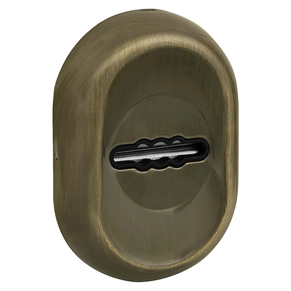 Накладка Fuaro (Фуаро) на сувальдный замок ESC.S-auto/CRE/OV.13 (ESC-13S) с авт. шторками AB зелёная бронза