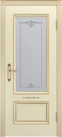 Межкомнатная дверь «Аккорд В1 ДО» 2000 x 700 slonovayakostspatinoyzoloto