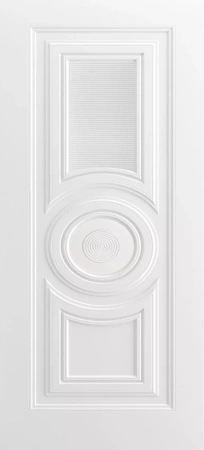 Межкомнатная дверь «Титул-8 В2 ДГ» 2000 x 600 belyy