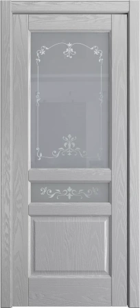 Межкомнатная дверь «Ребекка ДО» 2000 x 600 Светло серая