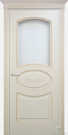 Дверь межкомнатная Валенсия 1 Зеркальное натуральный шпон эмаль все цвета остекленная 600x2000 1 Steklo