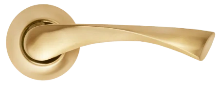 Ручка дверная КАПЕЛЛА MH-01 SG на круглом основании, цвет мат. золото