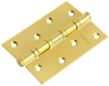 Петля универсальная MS 100X70X2.5-4BB PG стальная, врезная, цвет золото, сталь
