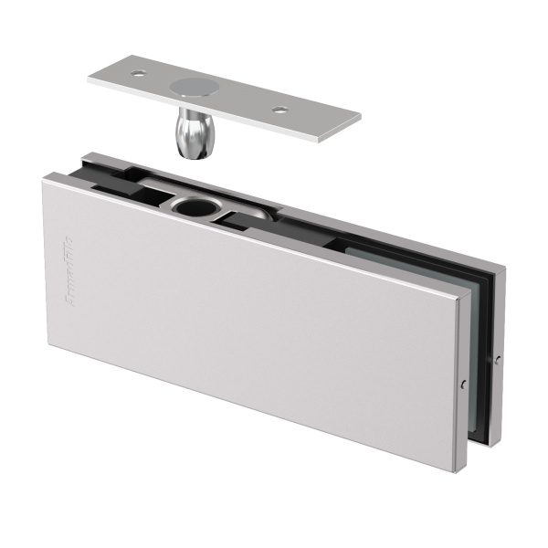 Петля верхняя Armadillo (Армадилло) с осью для стеклянной двери Range.GL.H20 SS нерж. сталь