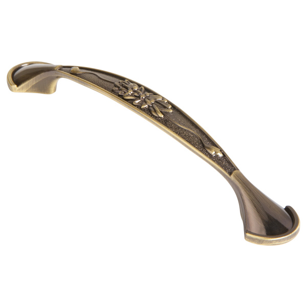 Ручка-скоба Ajax (Аякс) мебельная MB-H-001-128 мм OB античная бронза