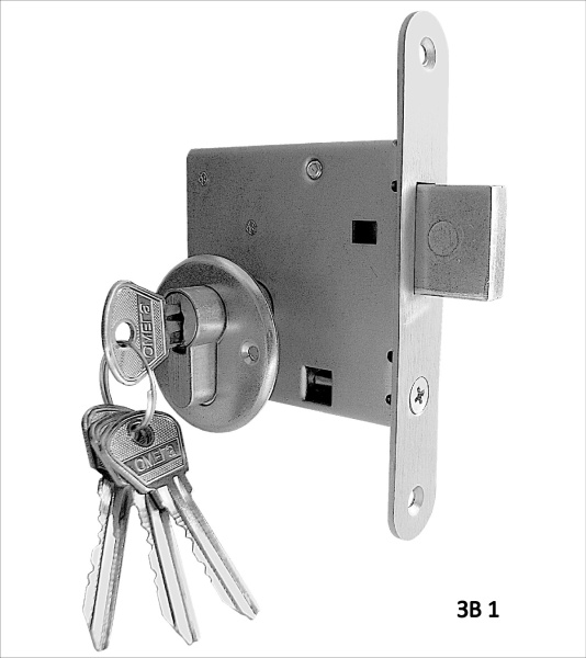Замок Omega (Омега) врезной цилиндровый ЗВ1, 4 кл.