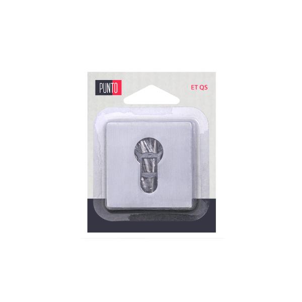 Накладка Punto (Пунто) под цилиндр LM/A ET.K.QS52 SSC-16 сатинированный хром