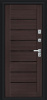 Металлическая дверь Thermo Техно Декор-2 Букле чёрное/Wenge Veralinga