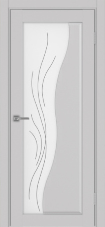 Сицилия_720.21 ЭКО-шпон 80*200 Пепельный Стекло Линии