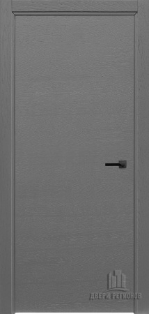Дверь межкомнатная Intero натуральный шпон chiaro patina argento (ral 9003) глухая 900x2000 Grigio Ral