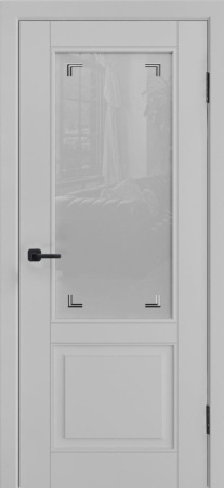 Модель L-5 (стекло) серая эмаль Серая эмаль С матовым стеклом 800х2000