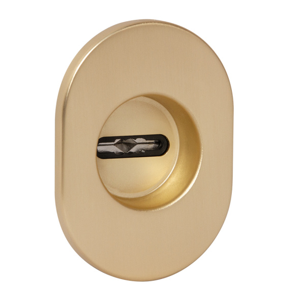 Накладка Fuaro (Фуаро) на сувальдный замок ESC.S-auto.RLR/U/R.477 SSG-39 сатин. золото (1шт.)