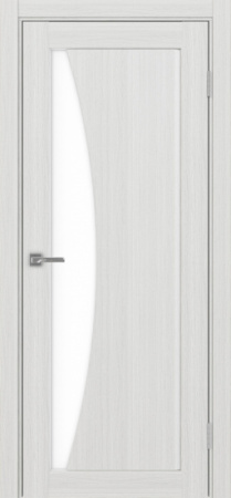 Сицилия_722.21 ЭКО-шпон 80*200 Ясень серебристый LACбелый