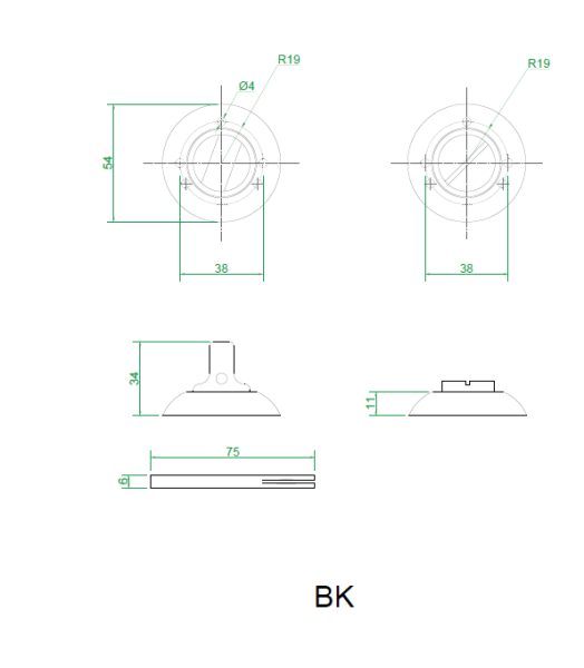Накладки санузловые BKR (медь)