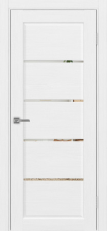 Сицилия_710.12 ЭКО-шпон 80*200 Белый лёд Зеркало