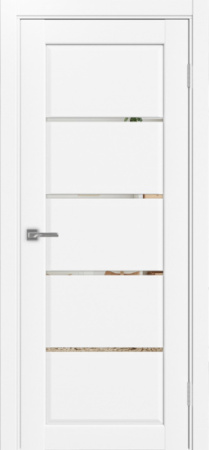 Сицилия_710.12 ЭКО-шпон 80*200 Белый снежный Зеркало