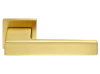 Ручка дверная LOT MH-56-S6 MSG раздельная на квадратной розетке 6 мм, цвет мат.сатин. золото, ЦАМ Light