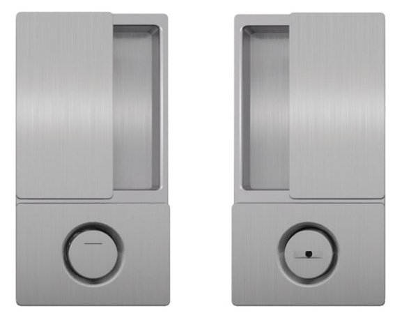 B30002.02.32 AGB (АГБ) Ручка WAVE под WC (мат хром), для раздвижных дверей