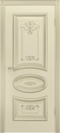 Межкомнатная дверь «Ария R В3 ДГ» 2000 x 600 slonovayakostspatinoyzoloto