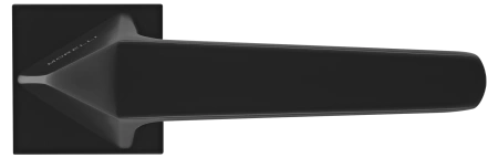 Ручка дверная SOUK MH-55-S6 BL раздельная на квадратной розетке 6 мм, цвет черный, ЦАМ Light