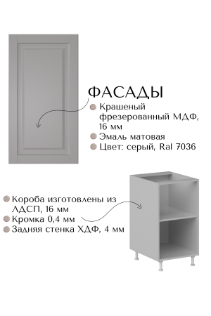Готовый кухонный гарнитур МИЛАНА 1