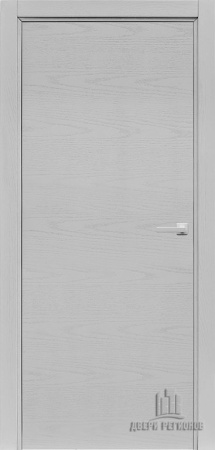 Дверь межкомнатная Intero натуральный шпон chiaro patina argento (ral 9003) глухая 600x2000 Chiaro Patina