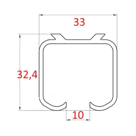 Направляющая верхняя L1-3м