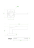 Ручки дверные V47BL-2 (черный)