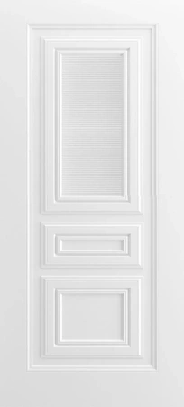 Межкомнатная дверь «Титул-5 В2 ДГ» 2000 x 600 belyy