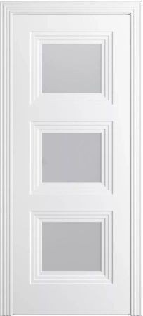 Межкомнатная дверь «Каролина-3 ДО» 2000 x 900 Белоснежный