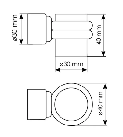 Ограничитель напольный MDS-4 PC магнитный, цвет хром