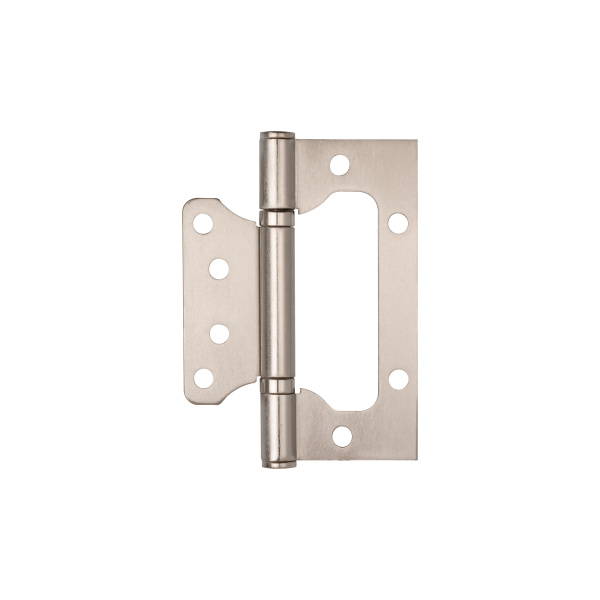 Петля Ajax (Аякс) универсальная без врезки IN4000W SN (100/P-2B 100x2,3) мат.никель