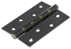 Петля карточная универсальная стальная MS 100X70X2.5-4BB BN, врезная, цвет черный никель, сталь