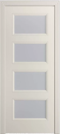 Межкомнатная дверь «Манхэттен-4 ДО» 2000 x 900 RAL 9010