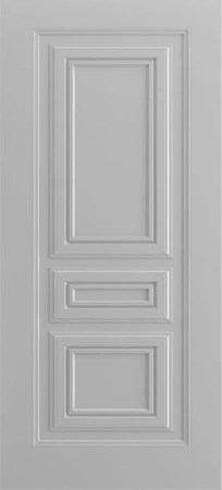 Межкомнатная дверь «Титул-5 В1 ДГ» 2000 x 600 RAL 7047