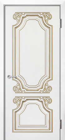 Дверь межкомнатная Каталония эмаль и лак эмаль белая глухая 600x2000 Emal Belaya