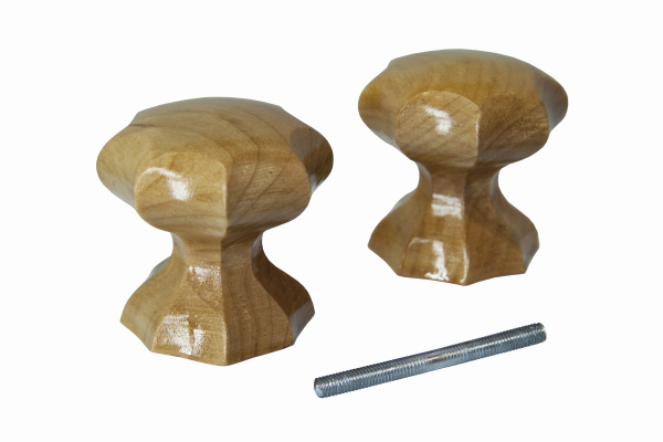 Ручка-кнопка veles (ВЕЛЕС) фигурная Карел. береза